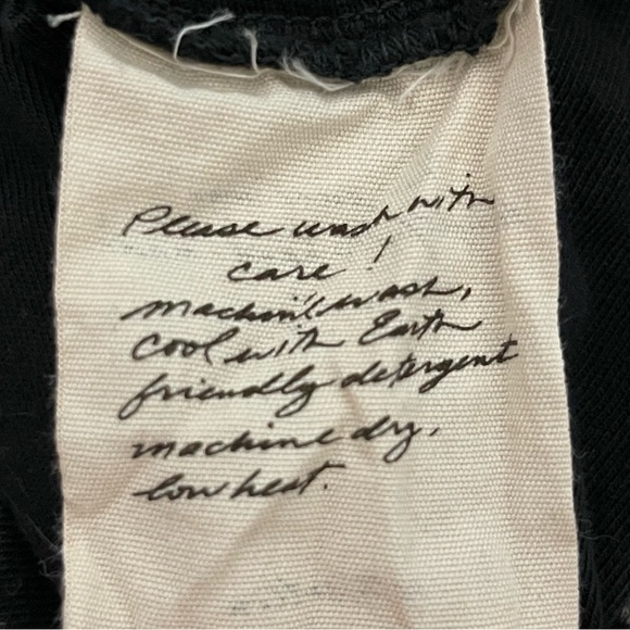 Raquel Allegra Women's Black and White Tye Dye Slim Fit Lightweight Turtleneck - Picture 5 of 14